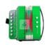 Acordeon jucarie cu sunete reale verde