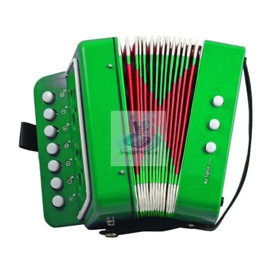 Acordeon jucarie cu sunete reale verde