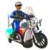Motocicleta politie 20 cm si politist cu sunete si lumini 3 Motocicleta politie si politist cu sunete si lumini