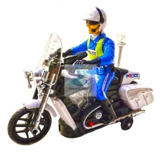 Motocicleta politie si politist cu sunete si lumini