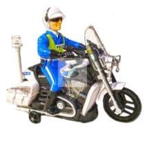 Motocicleta politie si politist cu sunete si lumini