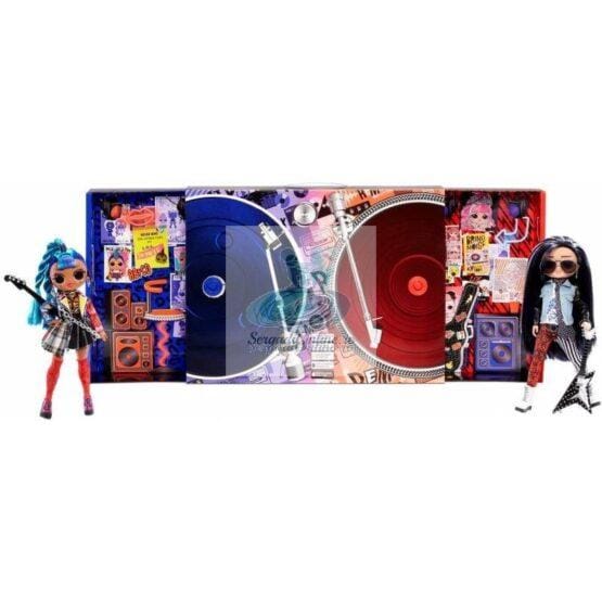 L.O.L. Surprise O.M.G. Remix Rocker Boi and Punk Grrrl  -2 Fashion Dolls with Music