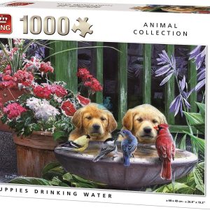 King Puzzle 1000 piese Pui de catei  - 68*49 cm