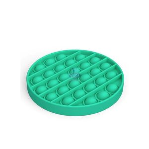 Jucarie antistres POPIT din silicon 12 cm - verde - rotunda