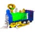Locomotiva 24 cm cu sunete si proiectie lumini 1 locomotiva proiectie lumini