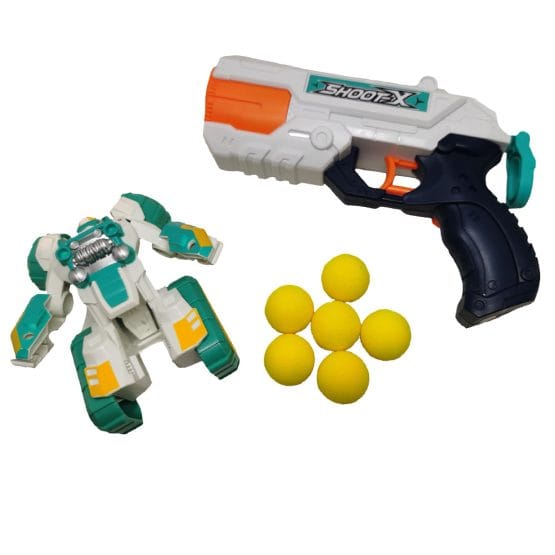Set pistol cu bile burete si apa si masinuta transformers 4 Set pistol cu bile burete si apa si masinuta transformers