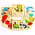 puzzle lemn maimuta tigruleu 3