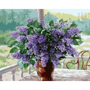Set pictura pe numere "Flori de Liliac" 40x50 cm