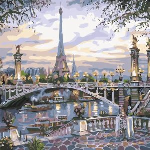 Set pictura pe numere "Paris - Tour Eiffel" 40x50 cm