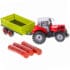 Tractor 55 cm cu remorca incarcata cu lemne 4 trctor remorca lemne 3