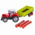 Tractor 55 cm cu remorca incarcata cu lemne 1 trctor remorca lemne 4