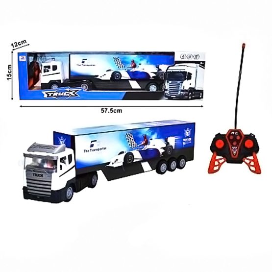 Camion tir 60 cm cu acumulator, remorca si radiocomanda 5 Camion tir 60 cm cu acumulator, remorca si radiocomanda