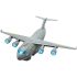 Avion Transport Utilaj Militar pentru Copii cu Lumini, Sunete și Trapă Funcțională 2 Avionluminisunet130420262007008
